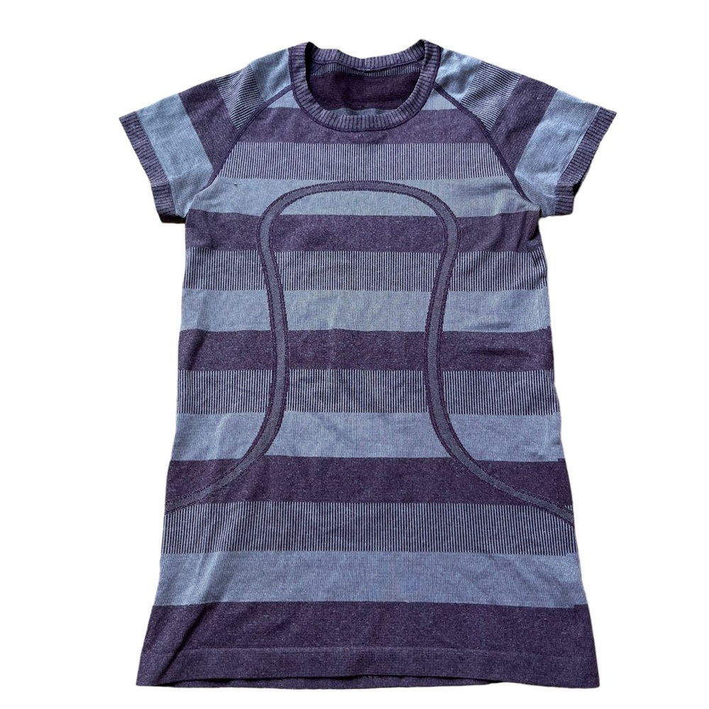 Lululemon stripped short sleeve shirt Size 6